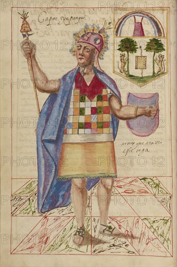 Capac Yupanqui; Madrid, Spain; completed in 1616; Ms. Ludwig XIII 16, fol. 30v