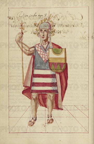 Viracocha Inca; La Plata, Bolivia; completed in 1616; Ms. Ludwig XIII 16, fol. 36v