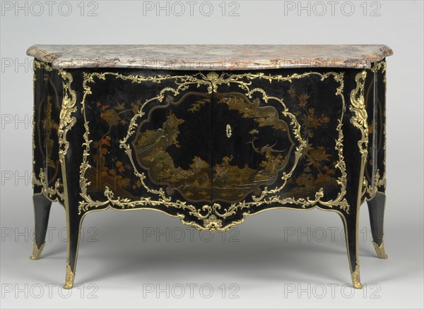 Commode; Bernard II van Risenburgh, French, after 1696 - about 1766, master before 1730, Paris, France; about 1737; Oak set