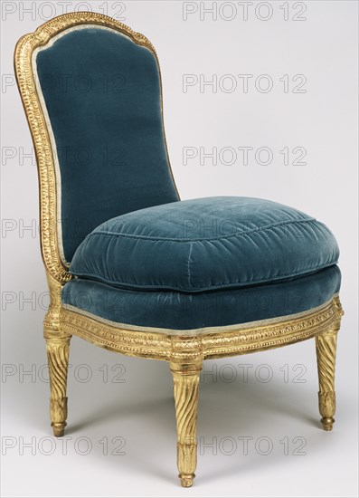 Side Chair, chaise à la reine, Jean Boucault, French, 1705 - 1786, master 1728), Paris, France; about 1765 - 1770; Gessoed
