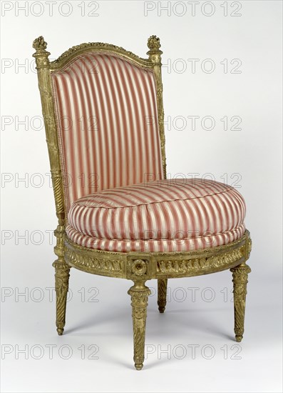 Side Chair, one of a set of four, Designed by Jacques Gondoin, French, 1737 - 1818, frames by François-Toussaint Foliot