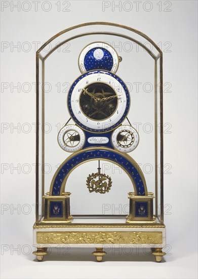 Mantel Clock; Movement by Nicolas-Alexandre Folin, French, about 1750 - after 1815, master 1789), and enamel plaques by Georges