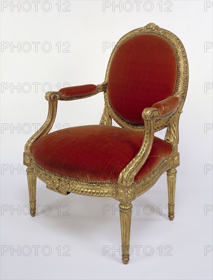 Four Armchairs and One Settee; Jacques-Jean-Baptiste Tilliard, French, 1723 - 1798, master 1752), Paris, France; about 1770