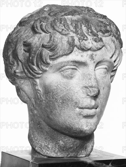 Portrait Head of a Youth; Asia Minor; 120 - 130; Marble; 27.3 cm, 10 3,4 in