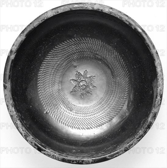 Campanian Black Bowl; Campania, South Italy, Europe; 323 - 31 B.C; Terracotta; 6.7 x 18.8 cm, 2 5,8 x 7 3,8 in