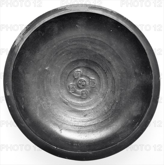 Campanian Black Bowl; Campania, South Italy, Europe; 323 - 31 B.C; Terracotta; 3.7 x 16.5 cm, 1 7,16 x 6 1,2 in