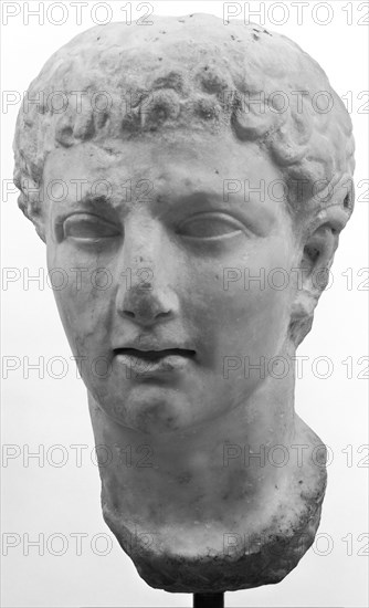 Portrait Head of Youth; 1st century B.C; Marble; 31.8 x 18.7 x 20 cm, 12 1,2 x 7 3,8 x 7 7,8 in