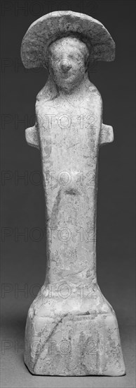 Herm with Head of Dionysos; Roman Empire; 1st century B.C. - 1st century A.D; Terracotta with traces of polychromy; 23 cm