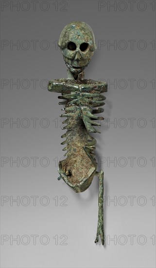 Miniature Skeleton; Asia Minor; 25 B.C. - A.D. 100; Bronze; 6.6 × 2 × 1 cm, 2 5,8 × 13,16 × 3,8 in