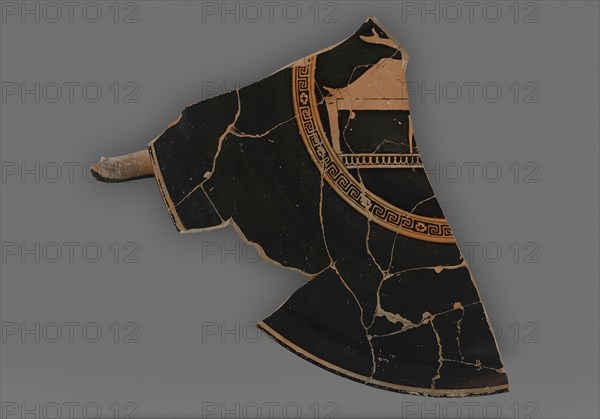 Attic Red-Figure Kylix Fragment; Attributed to Euaion Painter, Greek, Attic, active about 460 - 440 B.C., Athens, Greece