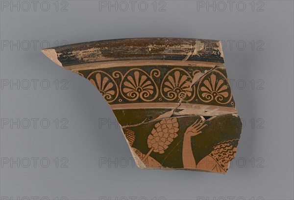 Attic Red-Figure Calyx Krater Fragment; Attributed to Berlin Painter, Greek, Attic, active about 500 - about 460 B.C., Athens