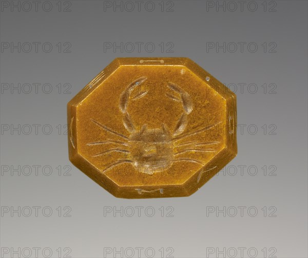 Engraved Gem; Afghanistan; 2nd - 4th century; Jasper, yellow; 0.9 x 1 x 0.4 cm, 5,16 x 3,8 x 1,8 in