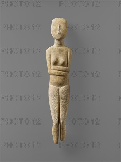 Female Figure with Missing Feet; Possibly the Kontoleon Master, Cycladic, active 2700 - 2600 B.C., Cyclades, Greece; 2700–2600