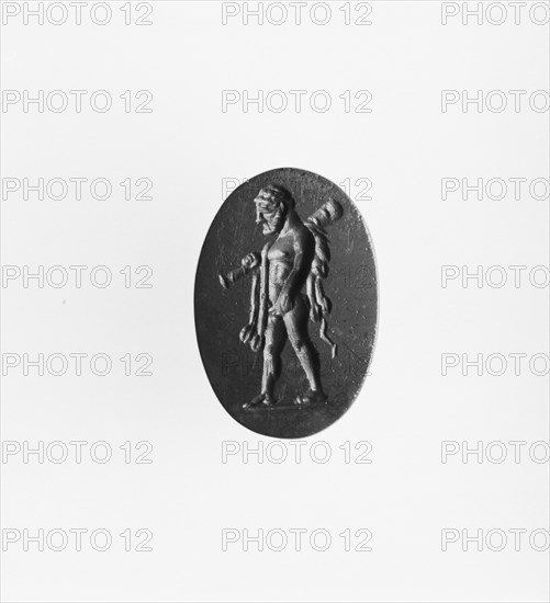 Engraved Gem; Roman Empire; 2nd century; Red jasper; 1.2 × 0.9 × 0.3 cm, 1,2 × 3,8 × 1,8 in