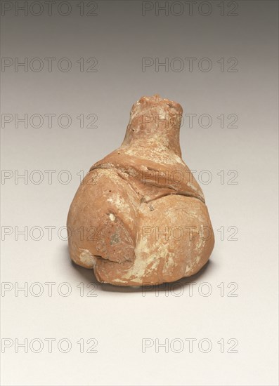 Torso of a Seated Female Figure; Thessaly?, Greece; 6th - 5th millennium B.C; Terracotta; 6.8 x 5.8 x 5.7 cm