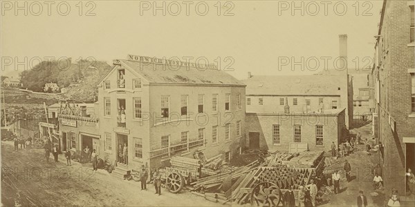 Alfred H. Vaughn's Iron Foundry; F. Hacker, American, active Providence, Rhode Island 1870s, about 1885; Albumen silver print