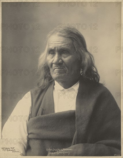 Ex-Governor Jose Jesus Narango, Santa Clara Pueblo; Adolph F. Muhr, American, died 1913, Frank A. Rinehart American, 1861