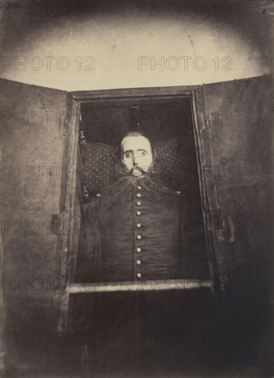 Corpse of Emperor Maximillian; François Aubert, French, 1829 - 1906, June 1867; Albumen silver print