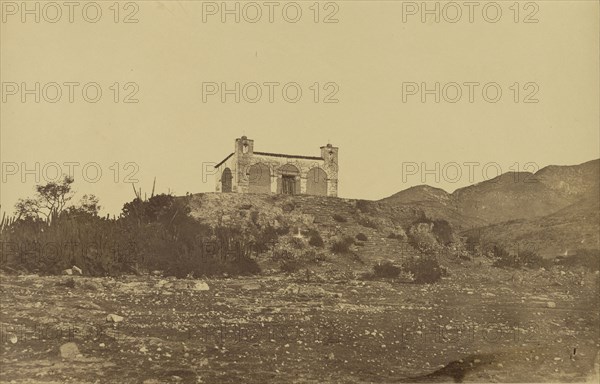 Pyramide Artificielle, a Mitla, Anciennement surmontee d'un temple; Désiré Charnay, French, 1828 - 1915, Oaxaca, Mexico; 1862