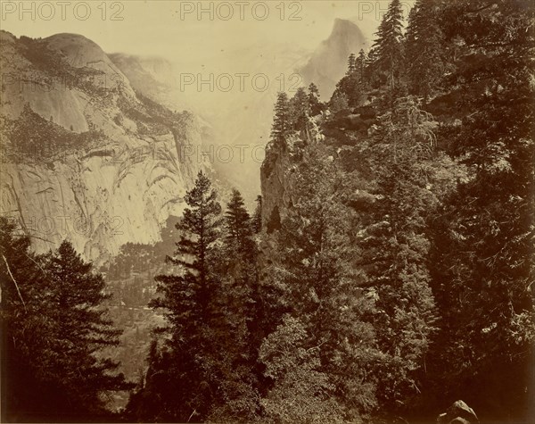 Tenaya Canyon. Valley of the Yosemite, no. 35, Eadweard J. Muybridge, American, born England, 1830 - 1904, Yosemite