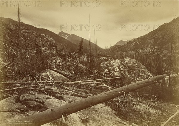 Roches Moutonnies  Near The Mountain of The Holy Cross; William Henry Jackson, American, 1843 - 1942, 1873; Albumen silver