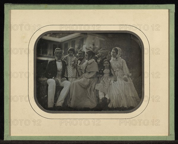 Seven Members of the Eynard Family; Jean-Gabriel Eynard, Swiss, 1775 - 1863, about 1847; Daguerreotype