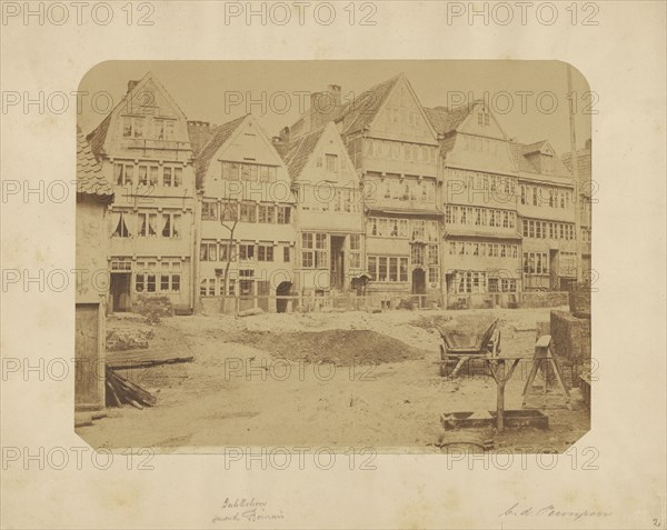 European town; Waldemar Fuchs, German, active Italy 1890s, late 19th century; Albumen silver print