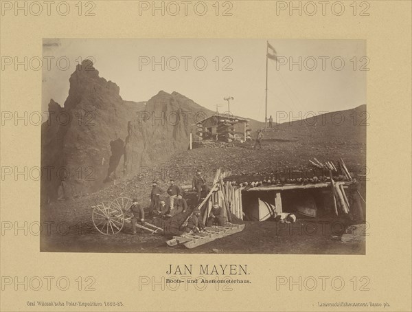 Jan Mayen, Boots- und Anemometerhaus;, Linienschiffs-Lieutenant, Richard Basso, German ?, active 1882 - 1883, Jan Mayen, Norway