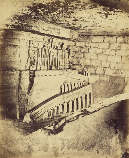 Autre oeuvre de Décure, le quartier de Cazerne, a Minorque, on il fut emprisonné; Nadar, Gaspard Félix Tournachon French, 1820