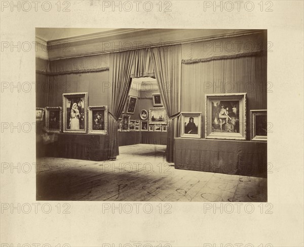 Art Exhibition; Robert Jefferson Bingham, British, 1824 - 1870, Paris, France; 1869; Albumen silver print