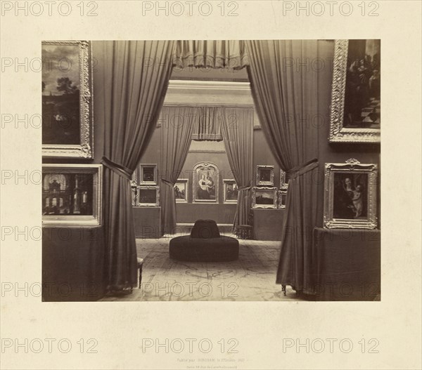 Art Exhibition; Robert Jefferson Bingham, British, 1824 - 1870, Paris, France; 1869; Albumen silver print