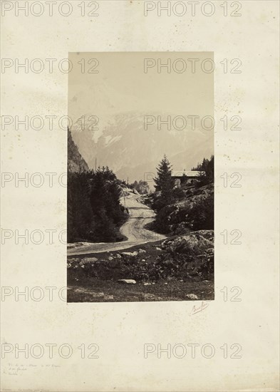 Savoie - Les Montées près Servos; Bisson Frères, French, active 1840 - 1864, Savoy, France; 1861; Albumen silver print