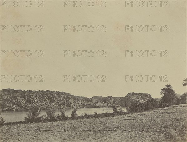 Portes du Nil à Ouadi Taffah; John Beasly Greene, American, born France, 1832 - 1856, Ouadi Taffah, Egypt; 1853 - 1854; Salted