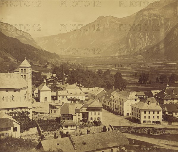 Vallee de Sallanches, Haute Savoie, V. Muzet, French, active 1860s, Sallanches, France; 1860; Albumen silver print