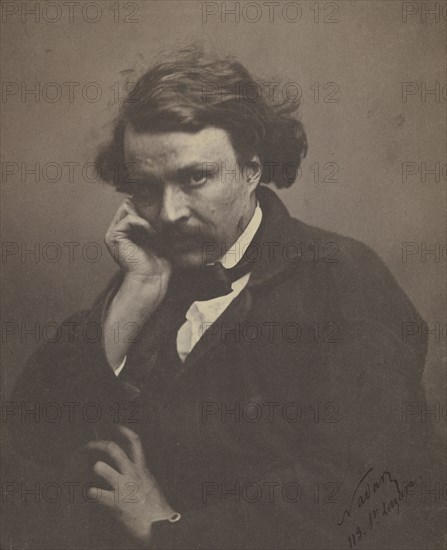 Self-Portrait; Nadar, Gaspard Félix Tournachon, French, 1820 - 1910, Paris, France; about 1855; Salted paper print; 20.5 x 17