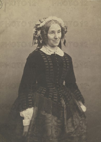 Madame Crémieux; Nadar, Gaspard Félix Tournachon, French, 1820 - 1910, 1856 - 1857; Salted paper print; 22.2 x 15.9 cm