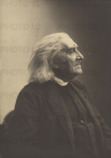 Franz Liszt; Nadar, Gaspard Félix Tournachon, French, 1820 - 1910, 1886; Gelatin silver print; 15.4 x 11 cm, 6 1,16 x 4 5,16 in