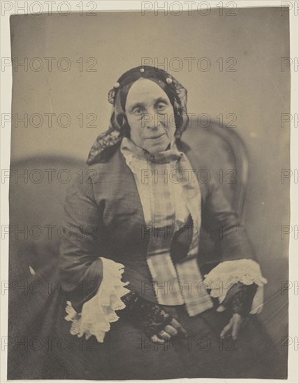 Marceline Desbordes-Valmore; Nadar, Gaspard Félix Tournachon, French, 1820 - 1910, 1854; Salted paper print; 19.6 x 14.9 cm