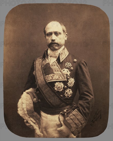 Maréchal Francisco Serrano; Nadar, Gaspard Félix Tournachon, French, 1820 - 1910, negative April 1857; print about 1861; Salted