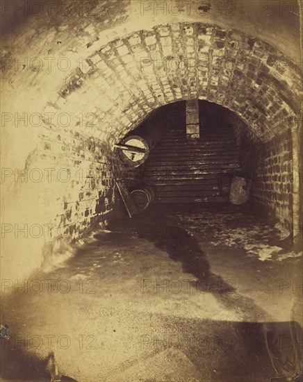 Galerie d'accès aux égouts; Nadar, Gaspard Félix Tournachon, French, 1820 - 1910, 1861; Albumen silver print