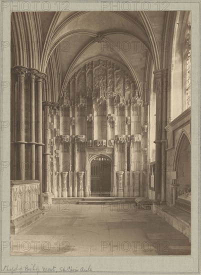 Ely Cathedral, Chapel of Bishop; Frederick H. Evans, British, 1853 - 1943, 1897 - 1900; Platinum print; 20.1 x 14.9 cm