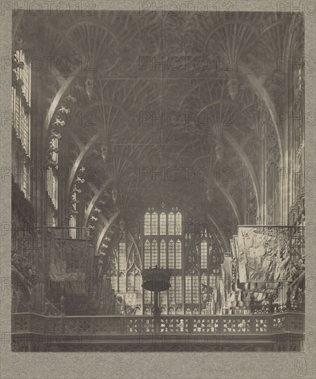 Chapel of Henry VII: Roof of Fan Tracery Vaulting; Frederick H. Evans, British, 1853 - 1943, 1911; Platinum print; 21.7 x 18.7