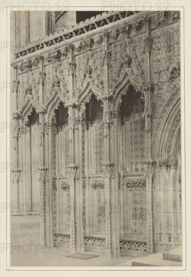 Lincoln Cathedral, Organ Screen, North Side; Frederick H. Evans, British, 1853 - 1943, 1895; Platinum print; 19.1 x 12.9 cm