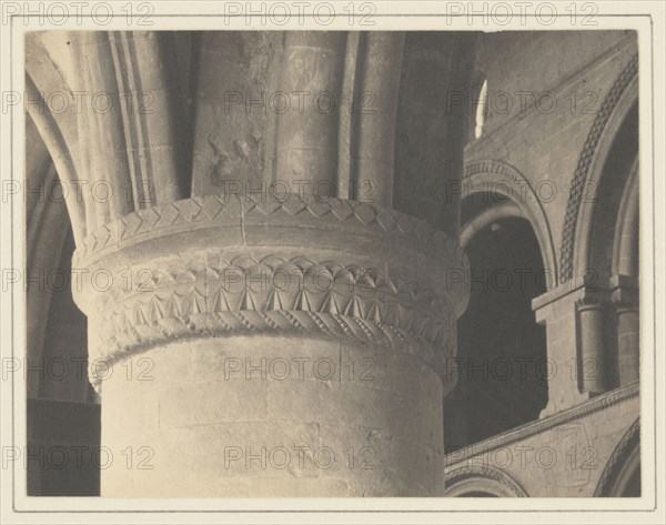 Southwell Cathedral - Nave, Norman Cathedral; Frederick H. Evans, British, 1853 - 1943, 1898; Platinum print; 8.8 x 11.6 cm