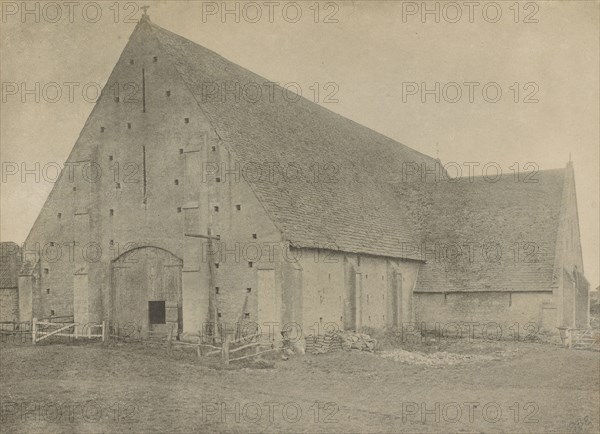 Great Cokkeswell Barn, near Kelmscott, Frederick H. Evans, British, 1853 - 1943, 1896; Platinum print; 14.6 x 20 cm, 5 3,4 x 7