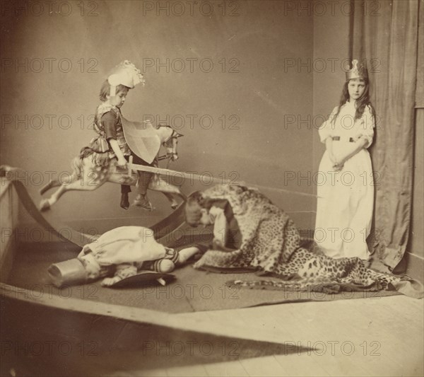 Saint George and the Dragon; Lewis Carroll, British, 1832 - 1898, June 26, 1875; Albumen silver print