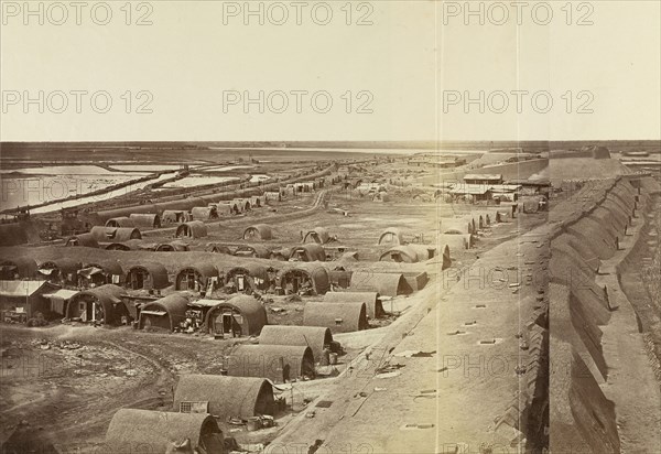 Interior of South Taku Fort, Showing the Place of Landing; Felice Beato, 1832 - 1909, August 22 or later