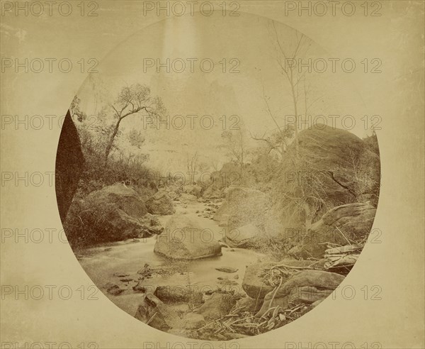 Eagle Crag - Evening; John K. Hillers, American, 1843 - 1925, 1873; Albumen silver print