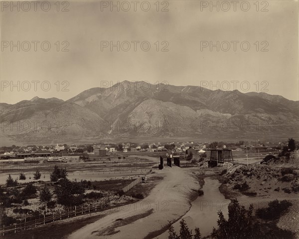 Ogden, Utah; William Henry Jackson, American, 1843 - 1942, about 1880; Albumen silver print