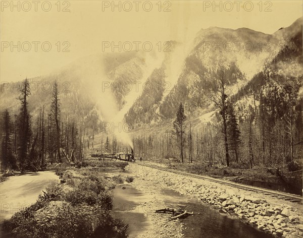 Chalk Creek Cañon; William Henry Jackson, American, 1843 - 1942, 1880; Albumen silver print